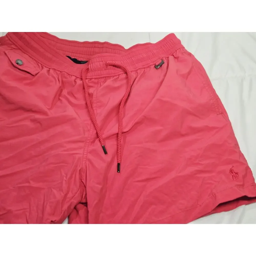 Polo Ralph Lauren Men's Pink Travelers Swimming Shorts L Hiking Outdoor String